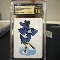 ✨✨ CGC 10 PRISTINE 2025 TARUKA POKEMON PLAYING CARDS Cramorant Picture Card - Image 1