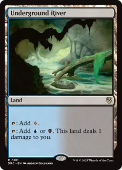 MTG Underground River [Aetherdrift Commander] Near Mint Magic - Image 1