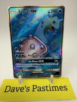 Pokemon Lapras GX Full Art Ultra Rare Holo Card Near Mint Condition 139/149 P6 - Image 1