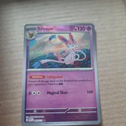 Prismatic Evolutions Pokemon TCG Sylveon Pokeball Reverse Holo - Image 1