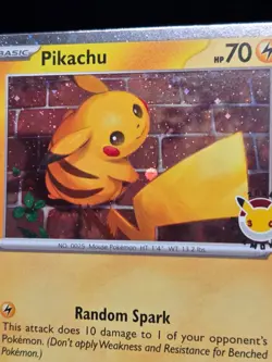 Pokemon TCG Pikachu 051/162 Pokemon Day 2026 Stamped Cosmos Holo Temporal Forces - Image 2