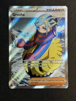 Grusha 253/193 Paldea Evolved Full Art Trainer Pokemon TCG NM w/ print error - Image 1