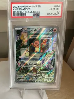 2023 POKEMON SVP EN-SV BLACK STAR PROMO #044 CHARMANDER PSA 10 - Image 1