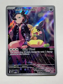 Pokemon TCG Marnie's Morpeko 206 Black Star Promo NM - Image 1