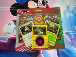 MORPEKO SNORLAX APPLIN Pokemon Promo 2 Pack Blister with coin SEALED - Image 1