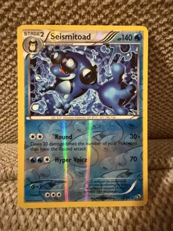 Pokemon TCG NM-M condition Seismitoad 42/113 Reverse Rare Legendary Treasures - Image 1