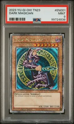 2023 YU-GI-OH! TN23-25TH ANNIVERSARY TIN: DUELING HEROES DARK MAGICIAN PSA 9 - Image 1