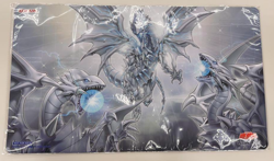 Yugioh Majesty with Dragons of White Official Playmat Mat Yugioh's Day - Image 1