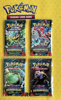 Pokemon Scarlet & Violet Twilight Masquerade x4 Booster Packs - SEALED - Image 1
