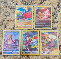 Pokemon TCG Lost Origin Trainer Gallery Holo 5-Card Lot Druddigon Milotic - Image 1