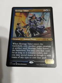 Hostage Taker (ETCHED) FOIL Double Masters 2022 NM Rare Etched CARD - Image 1