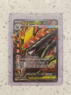 Mega Excadrill ex 103/084 Full Art Secret Rare Pokmon Card Pitch Black Mint - Image 2