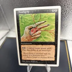 MTG DEATHGRIP Black Enchantment Fifth Edition - Image 2