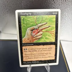 MTG DEATHGRIP Black Enchantment Fifth Edition - Image 3