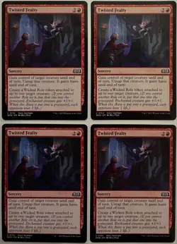 MTG Wilds of Eldraine Twisted Fealty x 4 (Uncommon) - Image 1