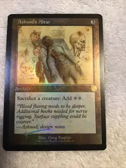 Mtg - Ashnod’s Altar - Schematic - Brothers War R 67 - Image 1