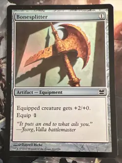 1x Foil Bonesplitter (202) Modern Masters LP MTG Magic the Gathering x1 MKE - Image 1