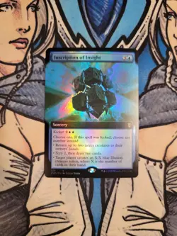 1x Inscription of Insight Extended Art FOIL - NM/M Zendikar Rising MTG Magic - Image 1