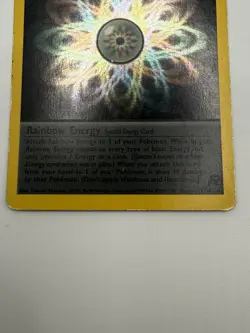 Rainbow Energy 17/82 Holo Rare Team Rocket Pokemon Unlimited HP - Image 4