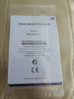 Pokemon Detective Pikachu SM190 English Sealed Promo Card - Image 2