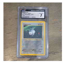 Pokemon TCG Magnemite Neo Discovery Holo Rare CGC 7 Unlimited Basic 7/75 2001 - Image 1