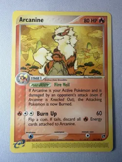 Arcanine 15/100 Rare Sandstorm Pokemon Moderately Played - Image 1