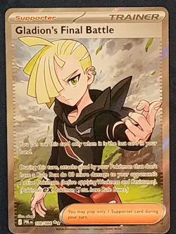 Nintendo Gladion's Final Battle 108/084 Ultra Rare Full Art Holo EN pokemon - Image 1