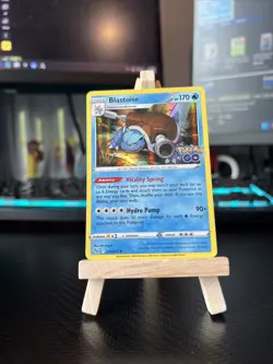 Pokemon TCG Blastoise 017/078 Holo Rare Pokemon GO 2022 NM - Image 4