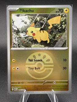 Pikachu - Pokemon Ascended Heroes 055/217 - Reverse Holo - Friend Ball - NM - Image 1