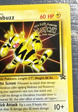 Pokemon Electabuzz Wizards Black Star Movie Promo 2 Regular TCG Exc nr mint - Image 4