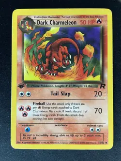 1st Edition Dark Charmeleon 32/82- Rare- Team Rocket Set- Pokemon TCG - Image 1