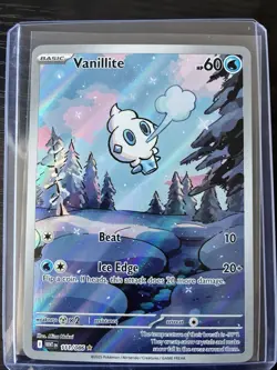 Pokemon TCG Vanillite Holo Illustration Rare SV: White Flare 111/086 - Image 1