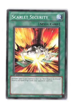 Yugioh Scarlet Security EXVC-EN045 Extreme Victory MP 1st Edition - Image 1