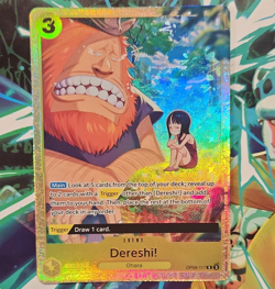 Bandai Dereshi! R Foil English Emperors in the New World OP09-117 - Image 1