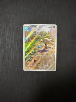 Paldean Wooper 102/094 Holo Illustration Rare Phantasmal Flames Pokemon Card NM - Image 1