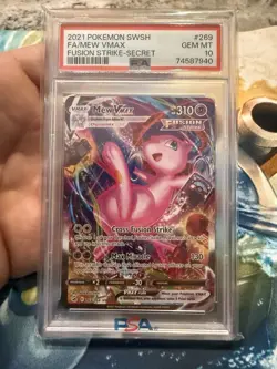 PSA 10 Pokemon TCG Swsh08: Fusion Strike Mew VMAX Alternate Art Secret 269/264 - Image 1