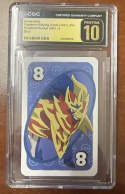 Zamazenta Pokemon Pocket UNO - Pristine 10 - RARE FIND unique card CGC Graded - Image 1