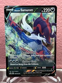 Hisuian Samurott V SWSH239 SWSH: Sword & Shield Promo Cards Holo - Image 1