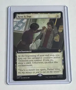 RENT IS DUE (EXTENDED ART) 247 MARVEL'S SPIDER-MAN MAGIC: THE GATHERING NM/M - Image 1