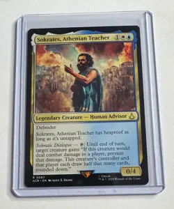 SOKRATES, ATHENIAN TEACHER 67 UNIVERSES BEYOND: ASSASSIN'S CREED RARE MTG NM/M - Image 1