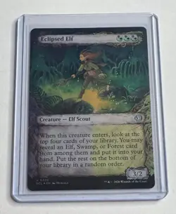 ECLIPSED ELF (SHOWCASE) 336 LORWYN ECLIPSED MAGIC: THE GATHERING FOIL NM/M - Image 1