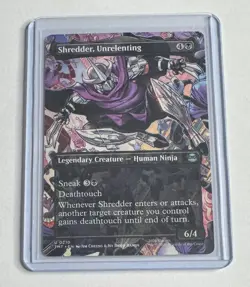 SHREDDER, UNRELENTING (BORDERLESS) 210 TEENAGE MUTANT NINJA TURTLES MTG NM/M - Image 1