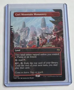 CORI MOUNTAIN MONASTERY (BORDERLESS) 393 TARKIR: DRAGONSTORM RARE MTG NM/M - Image 1
