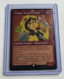 VORTHOS, STEWARD OF MYTH (SHOWCASE) (GALAXY FOIL) 502 UNFINITY MTG MYTHIC NM/M - Image 1