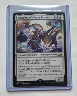 KATERINA OF MYRA'S MARVELS 16 UNFINITY RARE MAGIC: THE GATHERING NM/M - Image 1