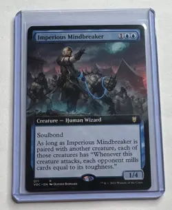 IMPERIOUS MINDBREAKER EXTENDED ART 71 COMMANDER: INNISTRAD: CRIMSON VOW MTG NM/M - Image 1