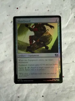 Magic The Gathering Skateboard Teenage Mutant Ninja Turtles Foil MTG MINT - Image 1