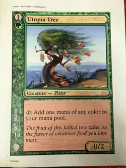 Utopia Tree WotC MTG Full Color Test Print Proof Sheet Promo *CCGHouse* - Image 2