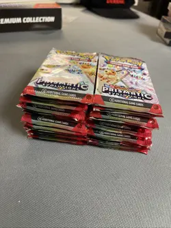 Lot Of 28 Pokemon S&V Prismatic Evolutions Factory Sealed Foil Booster Packs - Image 4