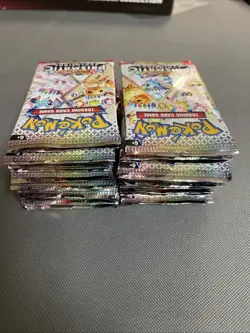Lot Of 28 Pokemon S&V Prismatic Evolutions Factory Sealed Foil Booster Packs - Image 5